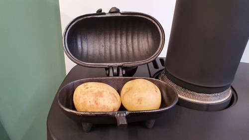 Cast iron baked potato cooker - cast,