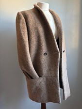THE KOOPLES wool jacket 12 10 size 40 alpaca mohair blogger furry camel warm