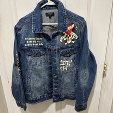 New! Ed Hardy Jean Jacket Size