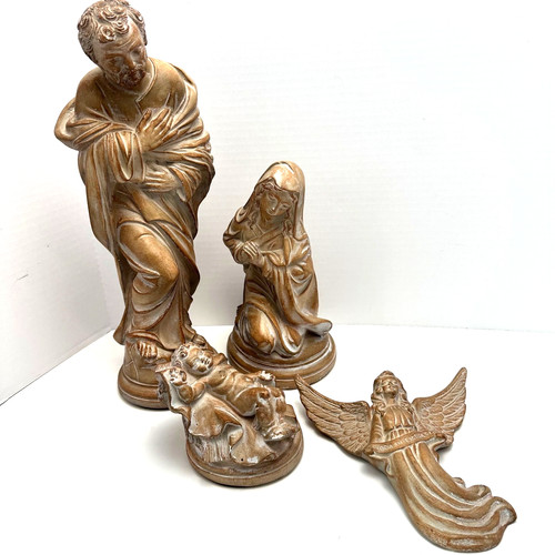 Vintage nativity figures large - figures,