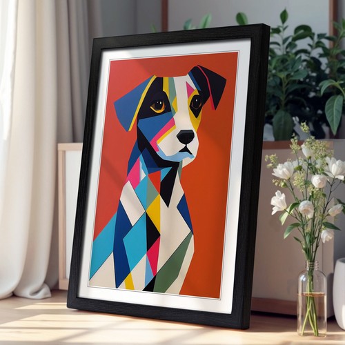 Jack russell terrier - terrier, geometric