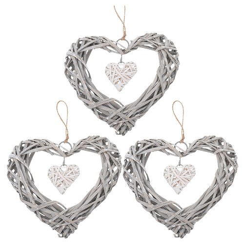 Pcs rattan wicker heart - pcs,