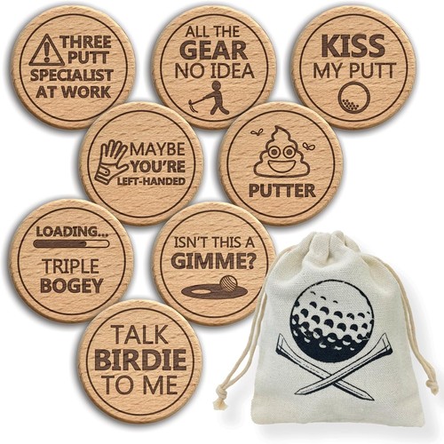 Funny golf ball markers set - golf, |