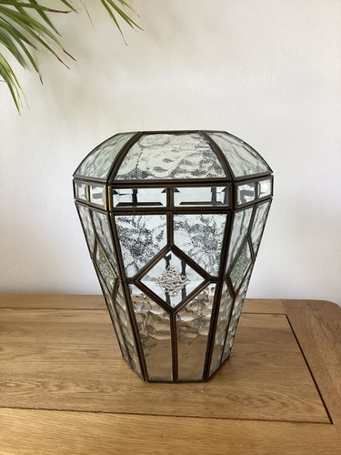 Leaded beveled glass hallway - leaded,