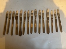15 Stainless Steel Butter Knife Job Lot (may Contain Other Metals) Au40