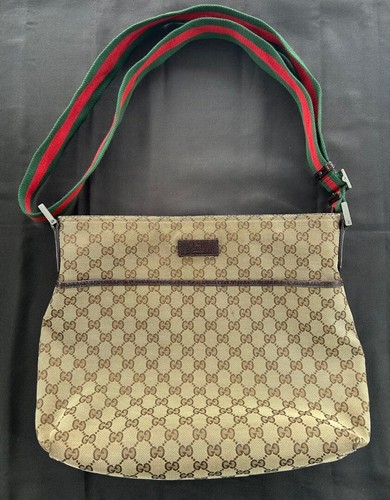 Gucci canvas web shoulder - gg,
