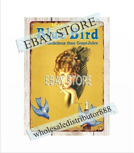 Blue bird grape - juice, metal