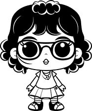 LOL Doll vinyl sticker large