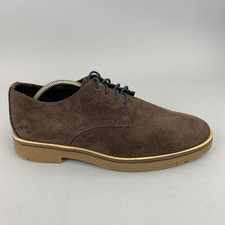 Timberland Folk Dark Brown Leather Suede Lace Up Casual Derby Shoes US8 UK7.5