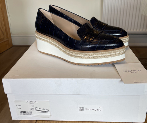 Lkbennett navy carrie platform - navy,