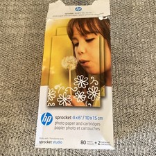 HP Sprocket Studio 4x6" Photo Paper & Cartridges (80 Sheets - 2 Cartridges)