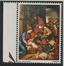 E-420-GB 1967 CHRISTMAS 3d shift of gold mnh