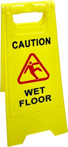 Wet floor warning - warning, sign