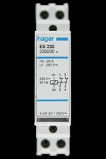 HAGER 20 AMP DOUBLE POLE NC CONTACTOR 230V COIL ES230 239230