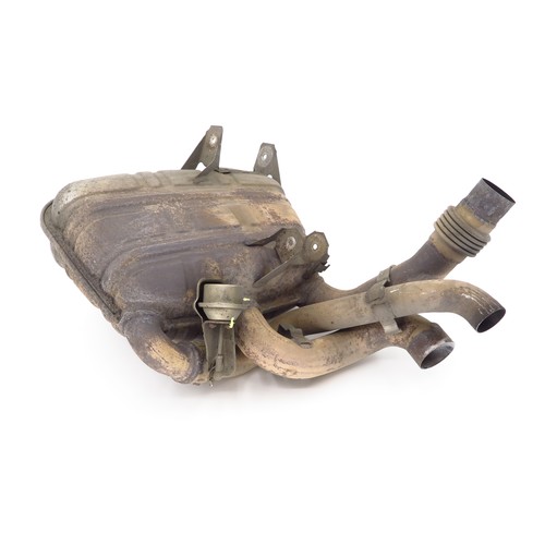Rear exhaust silencer - rear, left