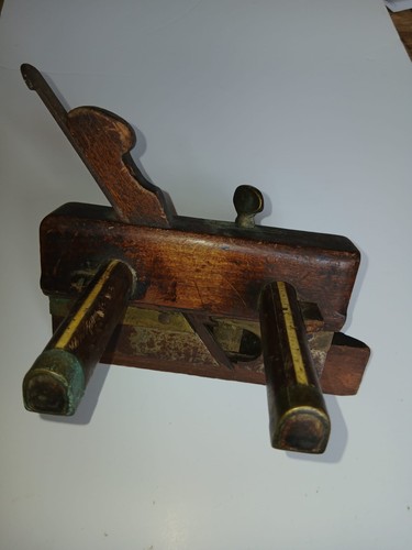 Vintage wooden plough - , plane