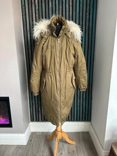 Topshop Khaki Parka Size 8