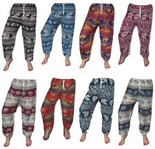 Festival Colourful Hippy Elephant Pants One Size Cotton Bright Summer Trousers