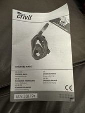 Crevit  Snorkel Mask Size L/XL