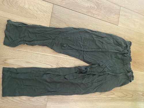Khaki cropped trousers size - cropped,