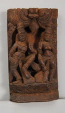 Decorative Carved Indian Wall Art Hindu deities Wood Carving