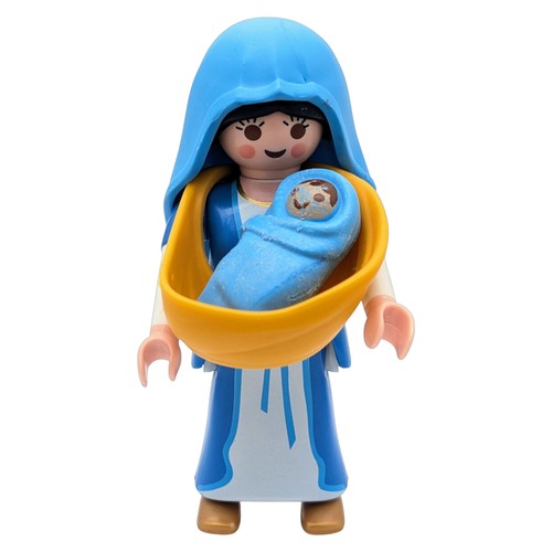 Playmobil figure peasant blue