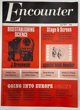 Encounter Magazine July 1971. Used but Good Condition