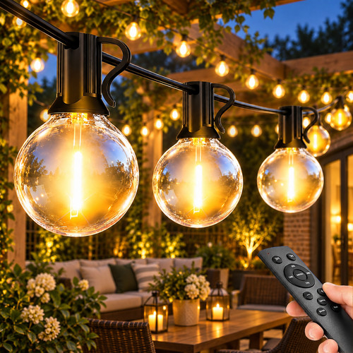 50ft outdoor festoon lights - 50ft,