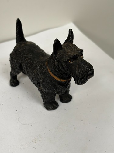 Vintage painted metal scottie - painted,