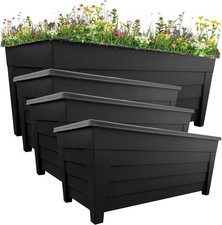 4 Black Large Grosvenor Trough