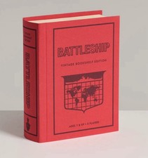 Battleship Vintage Bookshelf Edition Board Game, By Winning Solutions, Linen,New