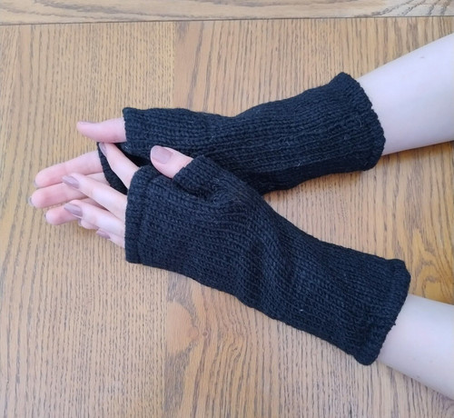Hand knitted lined - lined, wool