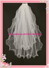 2T IVORY WAIST LENGTH WEDDING BRIDAL SOFT VEIL/TULLE,pn