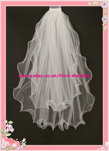 Ivory waist length wedding - waist,