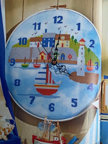 Bright harbour edge clock - harbour's,