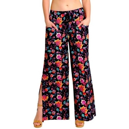 Tropical dark floral - floral, leg