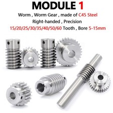 Module 1 Metal Worm Shaft Worm