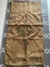 Antique French Burlap Grain