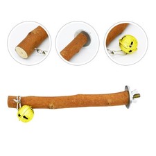 Natural Wood Bird Perch Stand