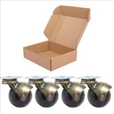 4 Pcs/set 1.5 Ball Caster Small Caster Wheels For Sofa Furniture Bench Ottoman