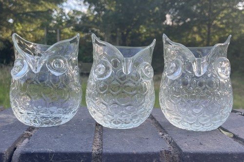 Set vintage clear - 3, pressed
