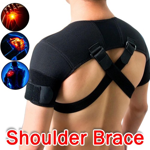 Black double shoulder brace - double,