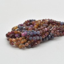 FACETED Round Beads 3mm - 15"