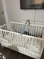 (USED) Ikea Baby Cot bed with Emma mattress (USED)