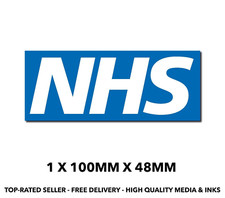 NHS Logo sticker Blue Self