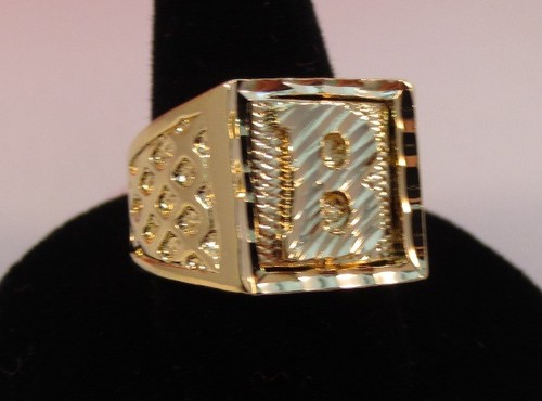 Mens 14kt gold plated bling - 14kt,