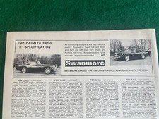 1962 DAIMLER SP250 B SPEC & 1968 ASTON MARTIN DBS UUY 972F 1970 A4 FILE 46