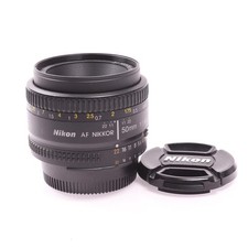 Nikon 50mm f/1.8D AF Prime Lens F Mount Portrait Fast DSLR Autofocus