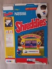 Shreddies World Cup Stars box 1998 - Brazil Bebeto lenticular card attached