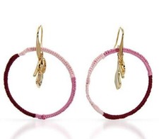 STEVE MADDEN PINK COTTON HOOPS